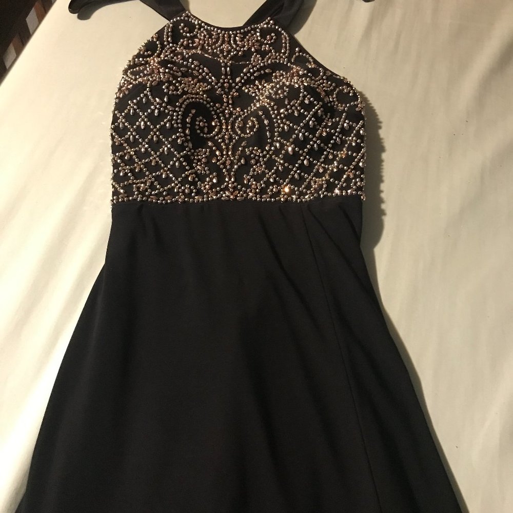 Morgan & Co Black Prom Dress Size 5/6